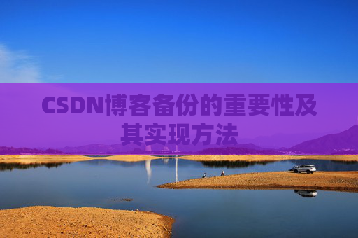 CSDN博客备份的重要性及其实现方法